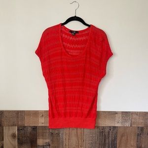 Forever 21 Orange Relaxed Fit Knit Elastic Band
